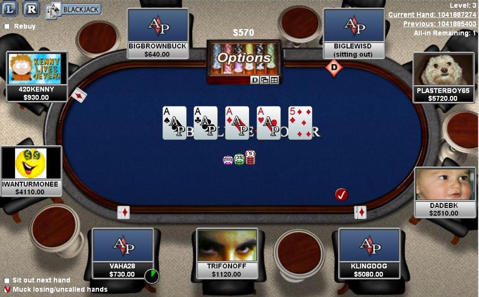 Four Aces on the table