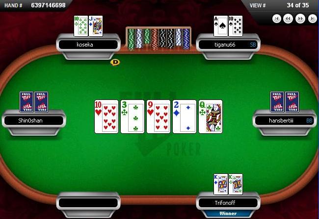 A pair of kings and all in